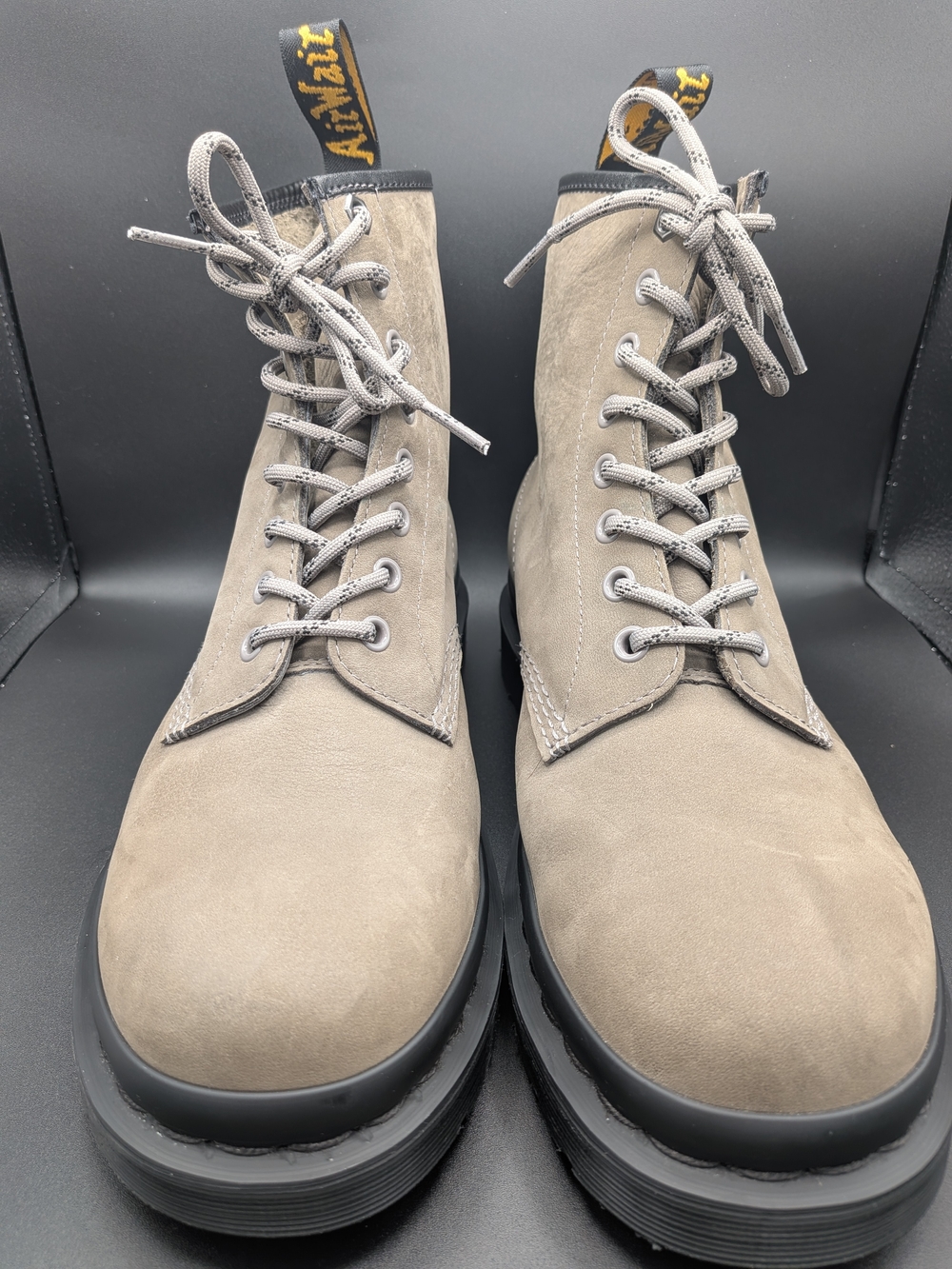 Dr. Martens Men's Grey Suede 1460's Lace-Up Boots Size 9